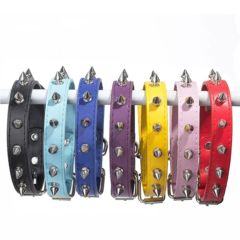 Leather Spiked Dog Collar